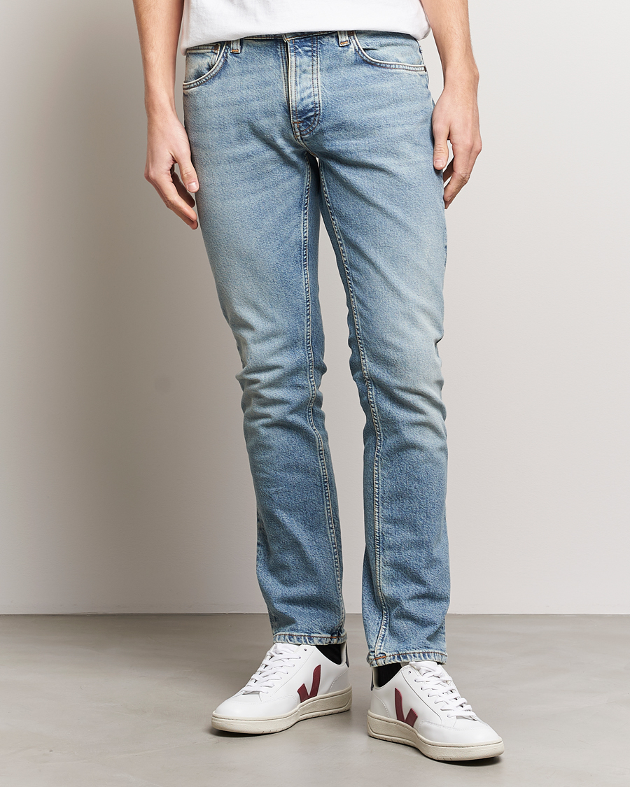 Herre | Afdelinger | Nudie Jeans | Grim Tim Jeans Blue Smoke