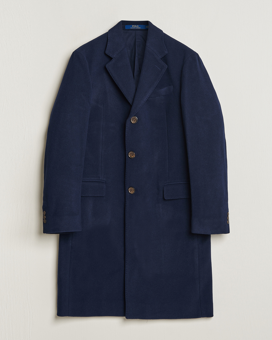 Herre | Jakker | Polo Ralph Lauren | Paddock Wool Coat Navy