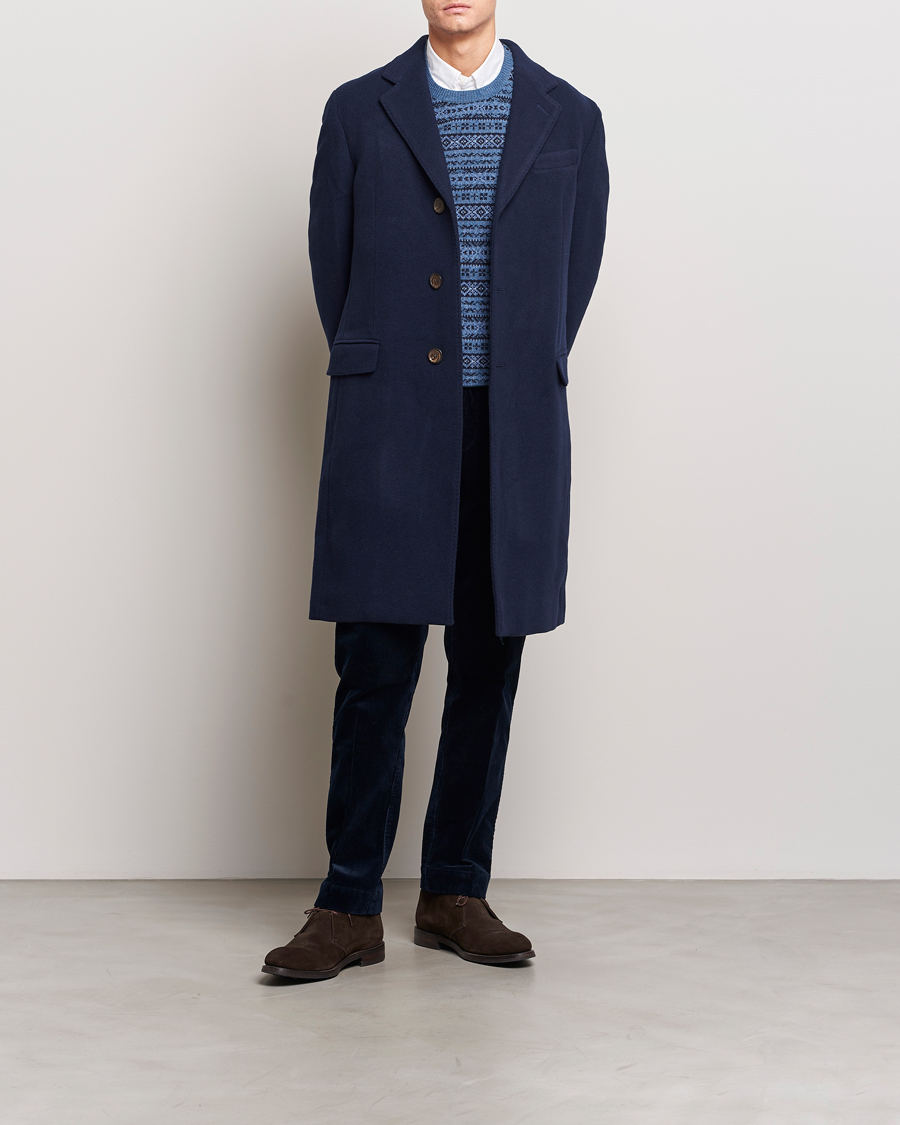 Herre | Jakker | Polo Ralph Lauren | Paddock Wool Coat Navy