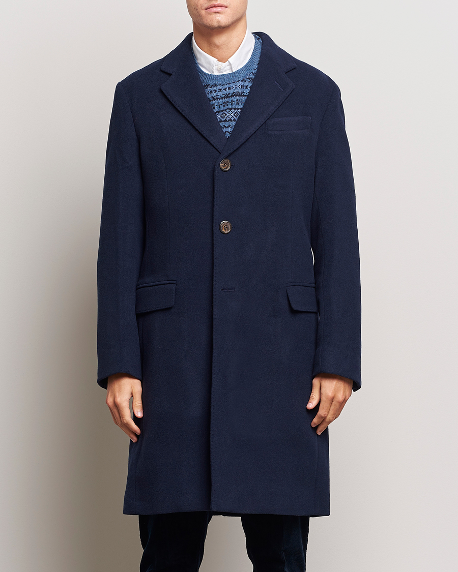 Herre | Jakker | Polo Ralph Lauren | Paddock Wool Coat Navy