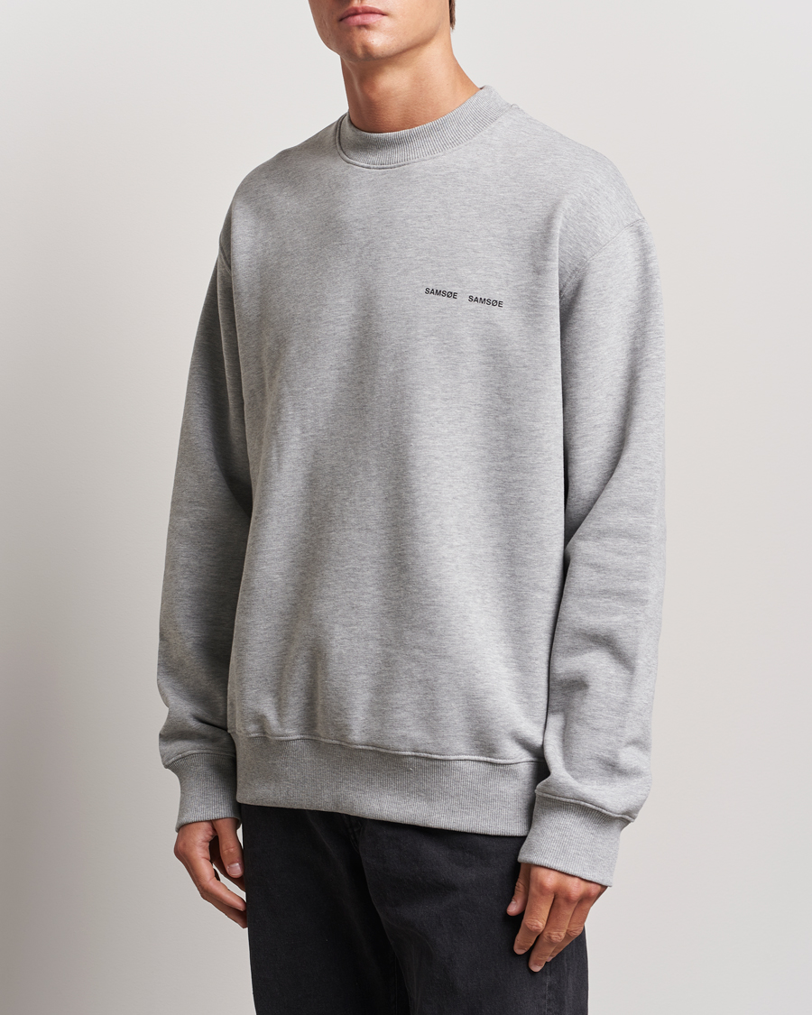 Herre | Trøjer | Samsøe Samsøe | Norsbro Crew Neck Sweatshirt Grey Melange