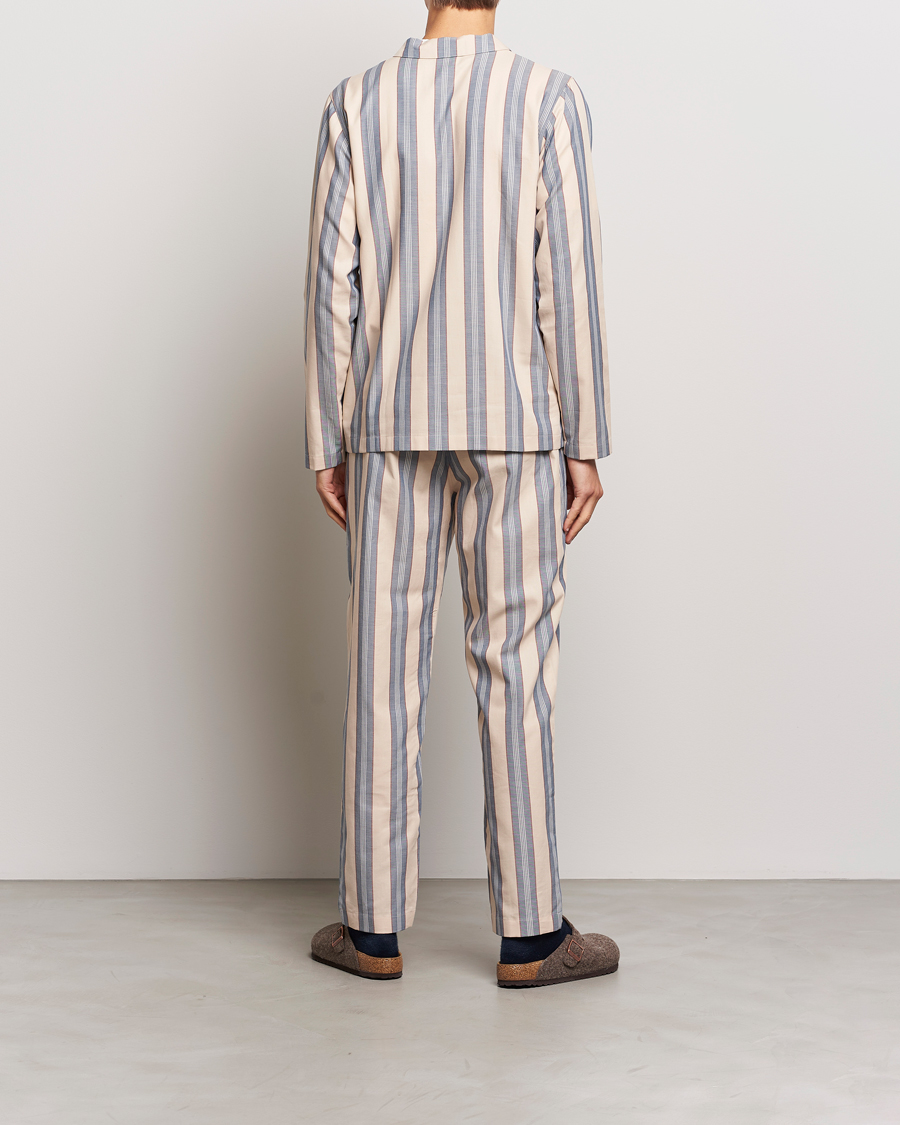 Herre | Pyjamas & Morgenkåber | Nufferton | Uno Old School Pyjama Set Beige/Blue