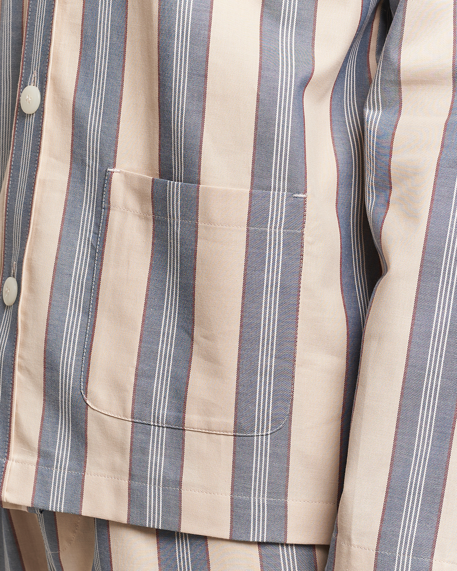 Herre | Pyjamas & Morgenkåber | Nufferton | Uno Old School Pyjama Set Beige/Blue