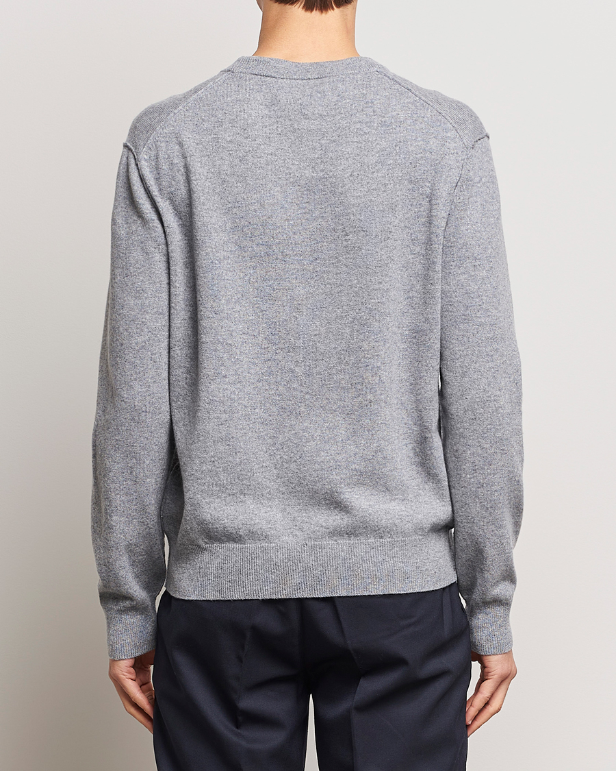 Herre | Trøjer | Filippa K | 93 Knitted Lambswool Crew Neck Sweater Grey Melange