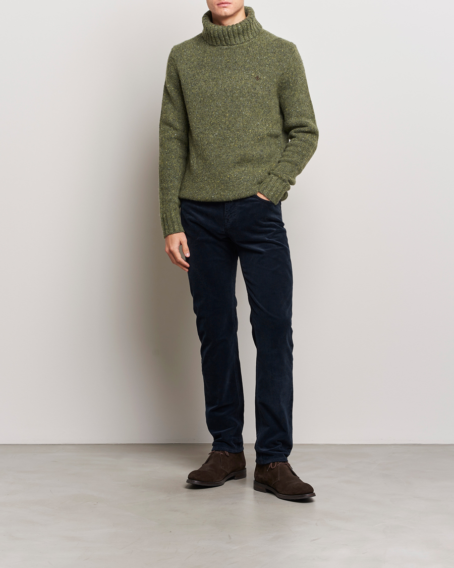 Herre | Trøjer | Morris | Graham Knitted Rollneck Olive