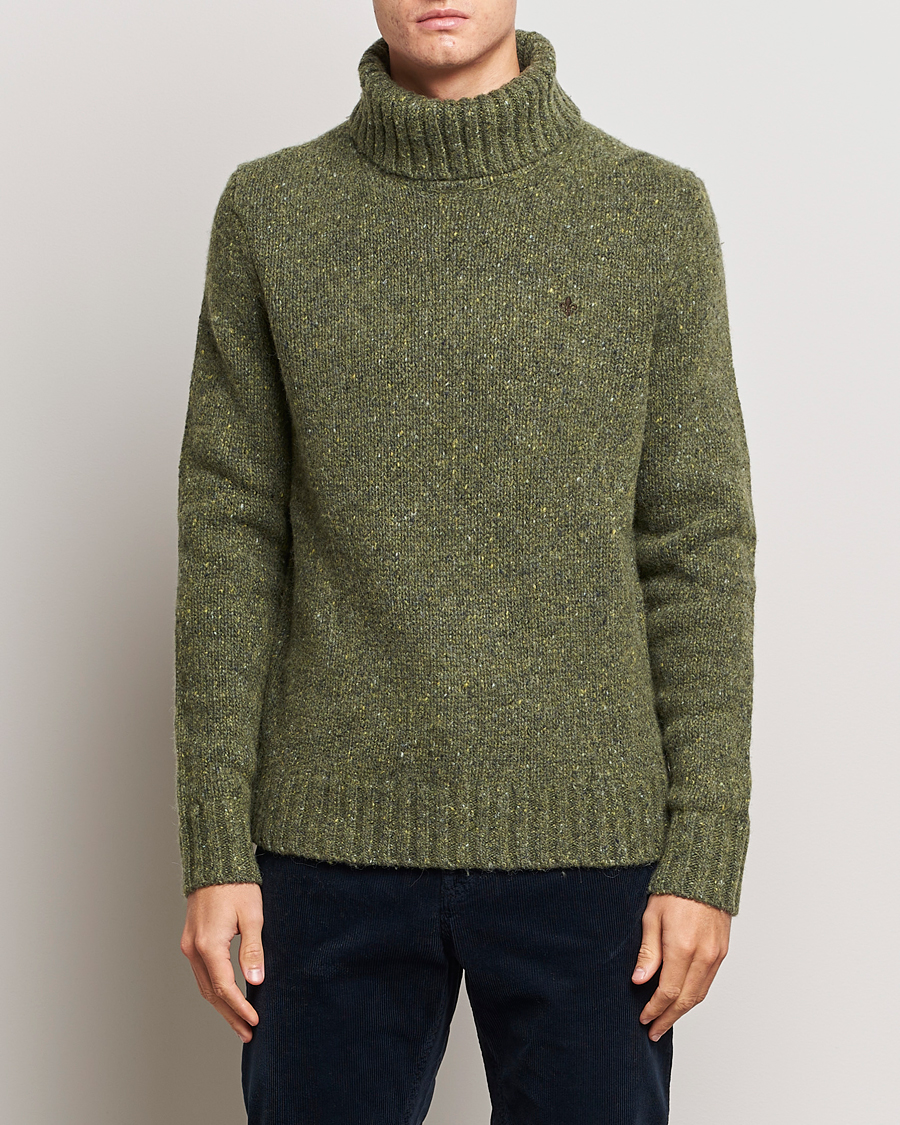 Herre | Trøjer | Morris | Graham Knitted Rollneck Olive