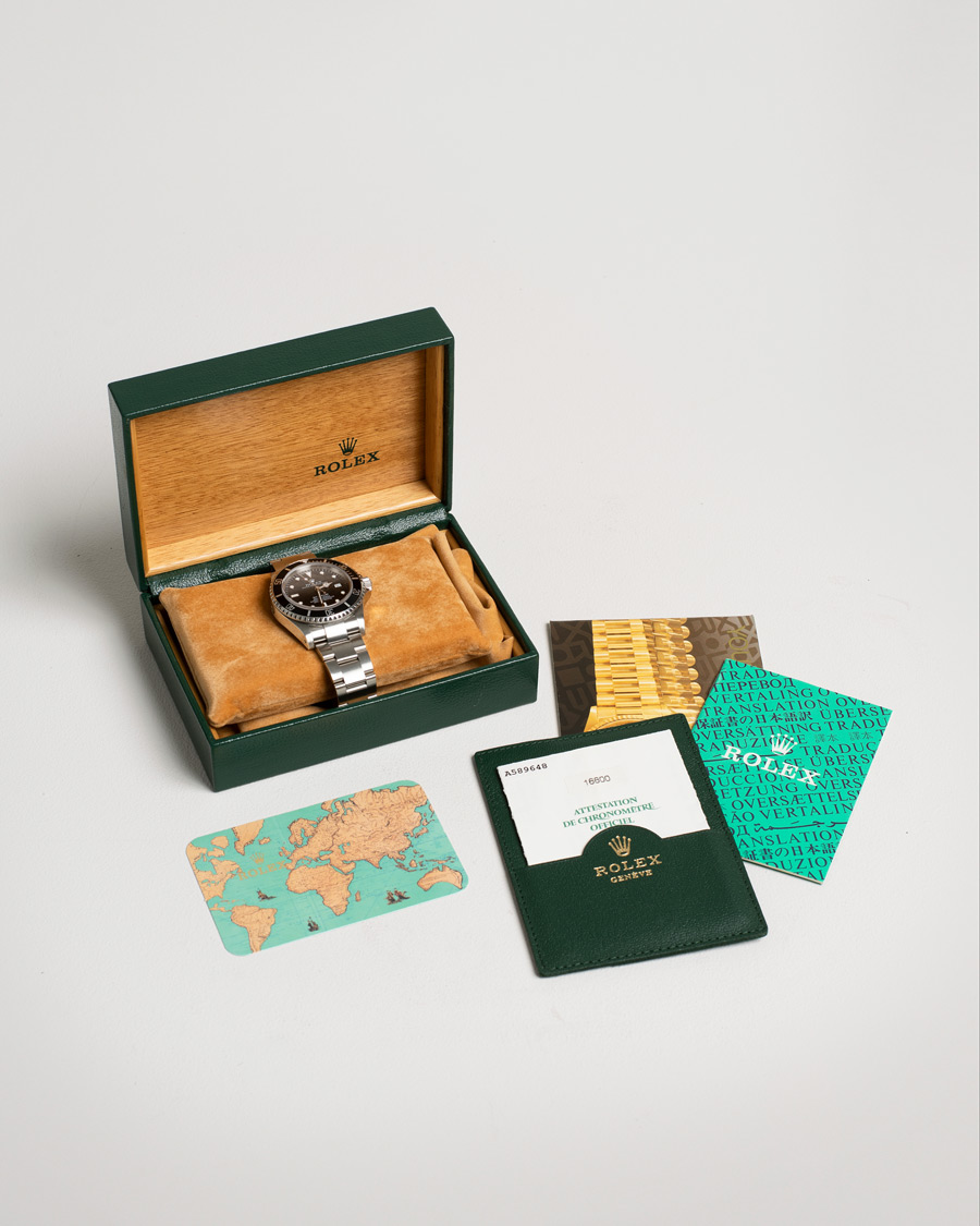 Herre | Rolex Pre-Owned Sea Dweller 16600 Oyster Perpetual Steel Black | Rolex Pre-Owned | Sea Dweller 16600 Oyster Perpetual Steel Black