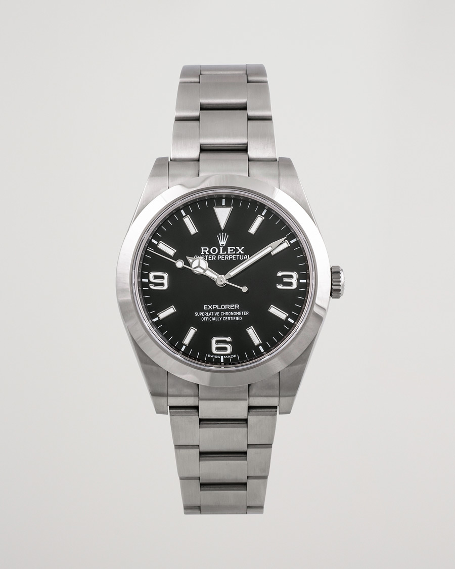 Herre | Rolex Pre-Owned Explorer 39mm 214270 Steel Black | Rolex Pre-Owned | Explorer 39mm 214270 Steel Black