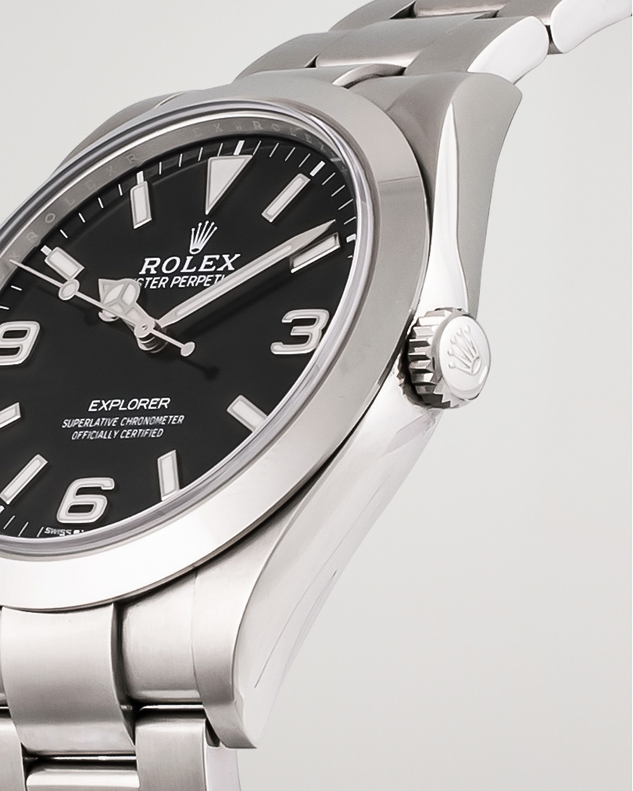 Herre | Pre-Owned & Vintage Watches | Rolex Pre-Owned | Explorer 39mm 214270 Steel Black