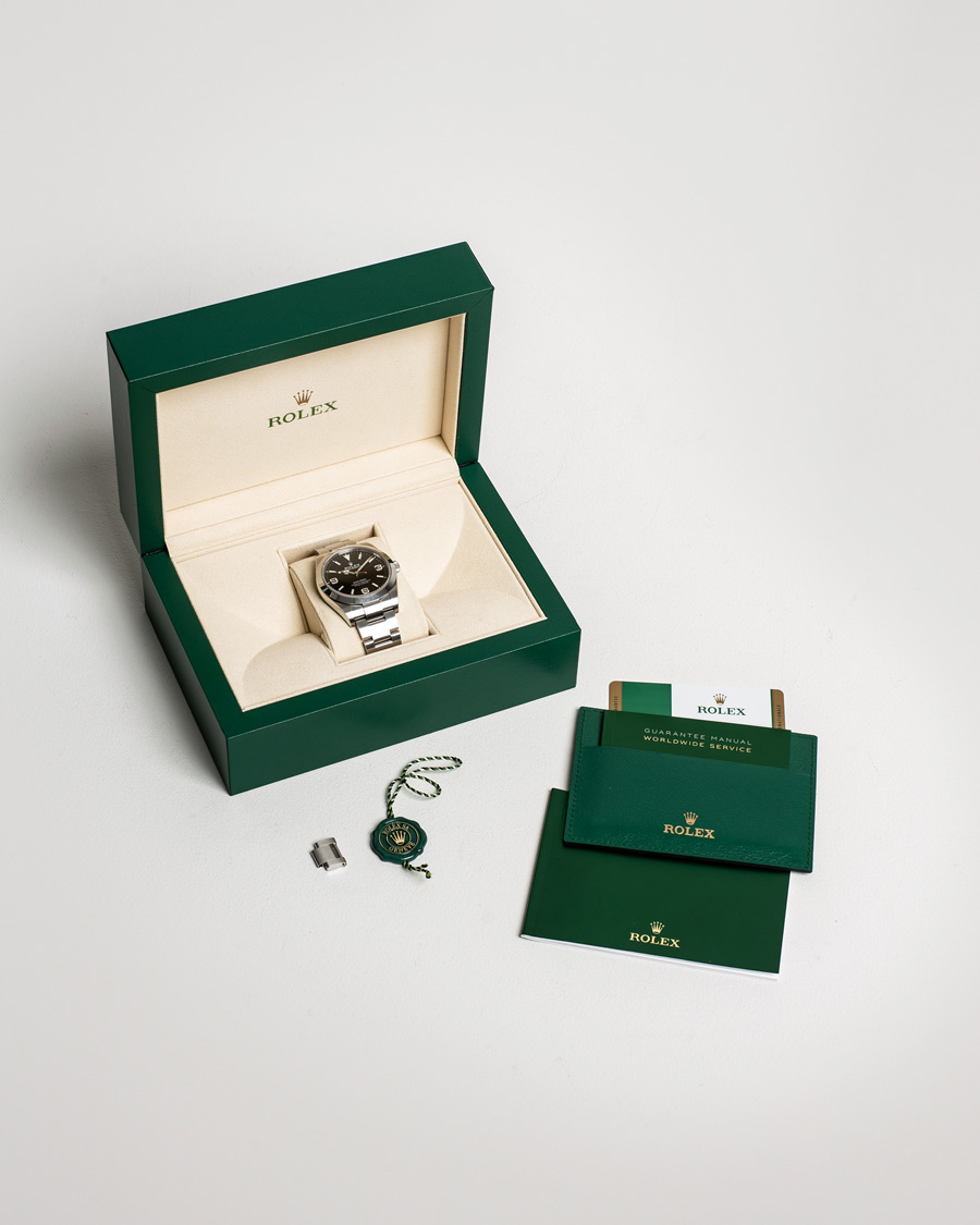 Herre | Rolex Pre-Owned Explorer 39mm 214270 Steel Black | Rolex Pre-Owned | Explorer 39mm 214270 Steel Black