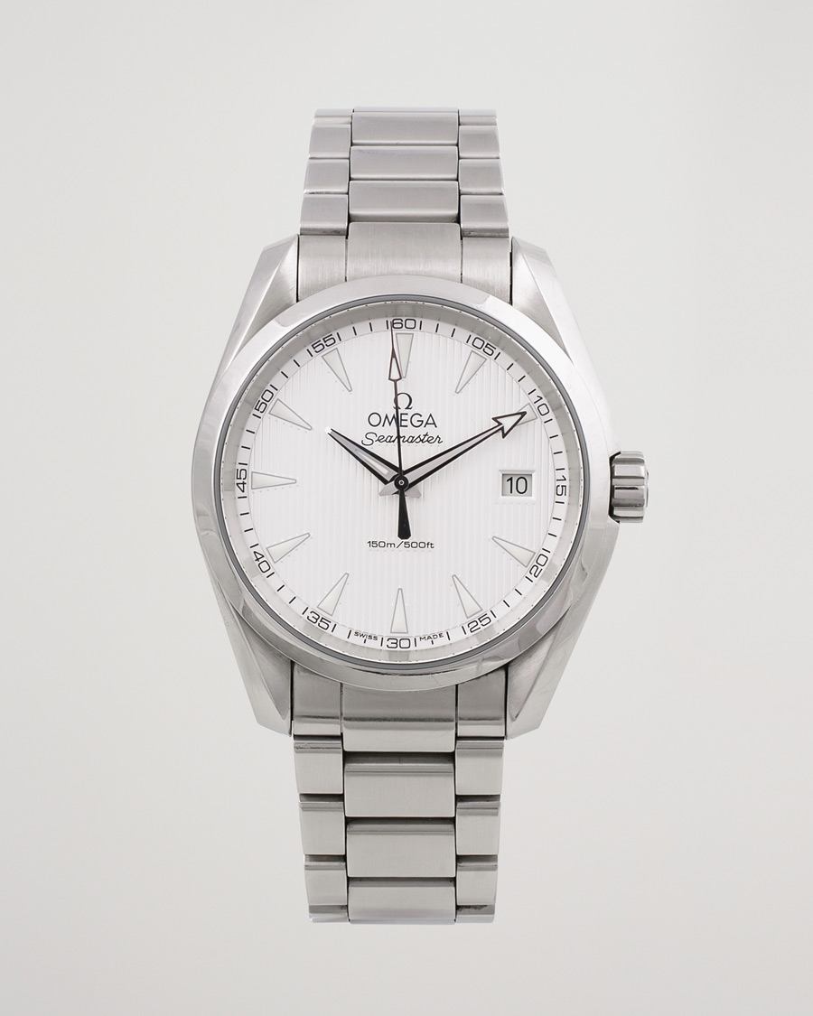 Herre | Omega Pre-Owned Seamaster Aqua Terra Steel White | Omega Pre-Owned | Seamaster Aqua Terra Steel White