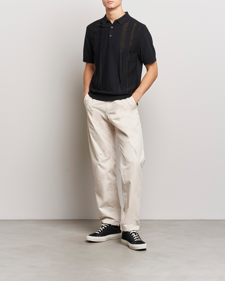 Herre | Polotrøjer | J.Lindeberg | Ryce Texture Blocking Polo Black