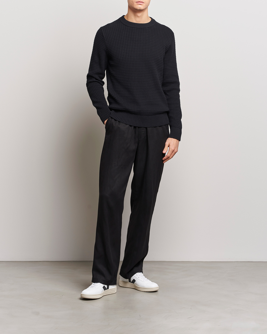 Herre | Trøjer | J.Lindeberg | Archer Structure Sweater Black