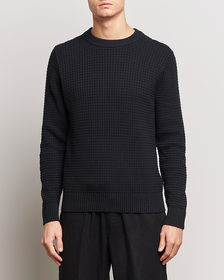 Herre | Strikkede trøjer | J.Lindeberg | Archer Structure Sweater Black