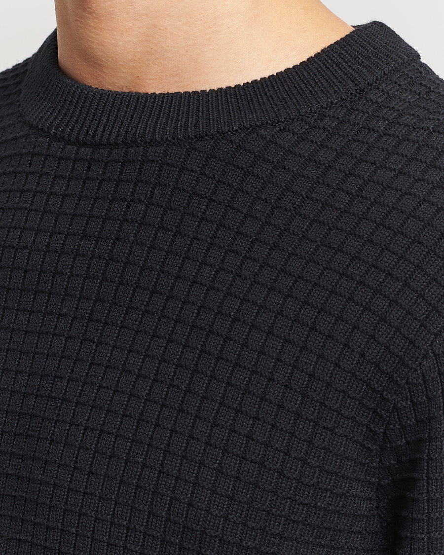 Herre | Trøjer | J.Lindeberg | Archer Structure Sweater Black
