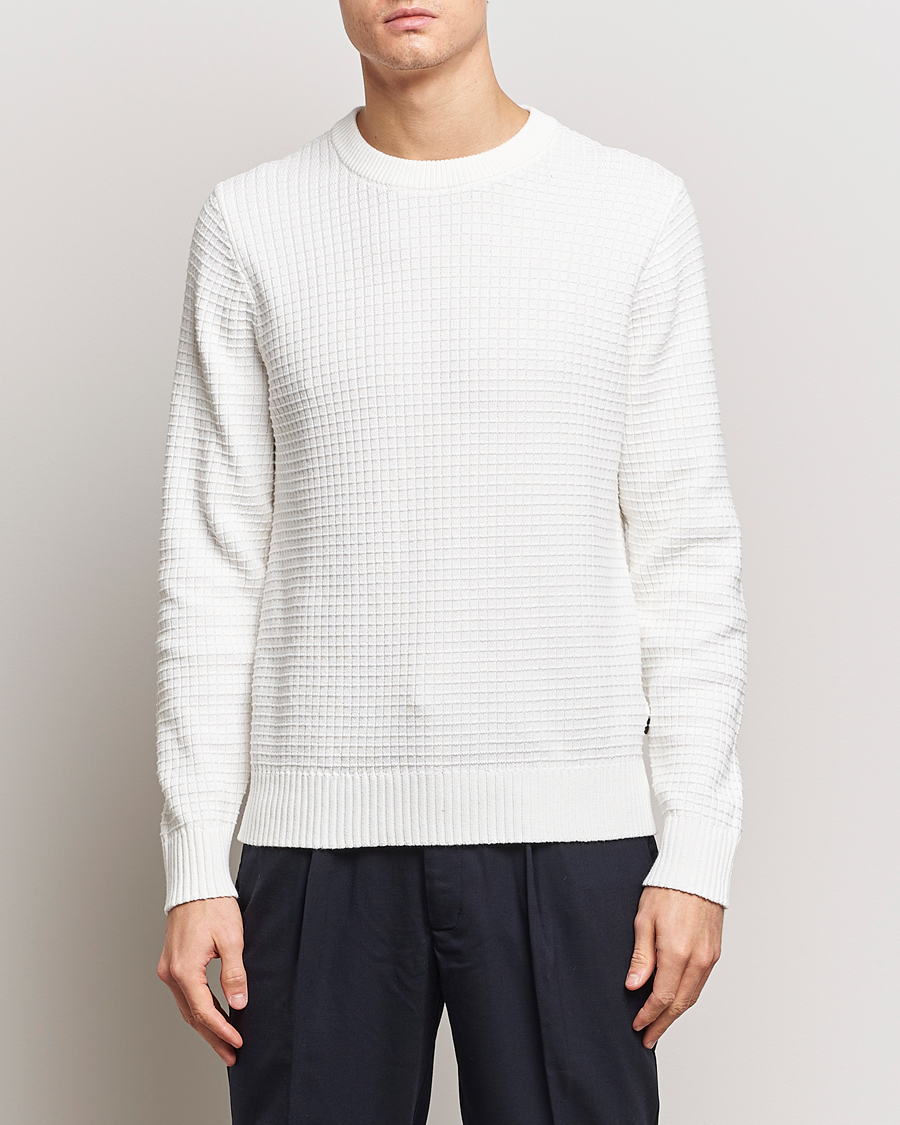 Herre | Udsalg tøj | J.Lindeberg | Archer Structure Sweater Cloud White