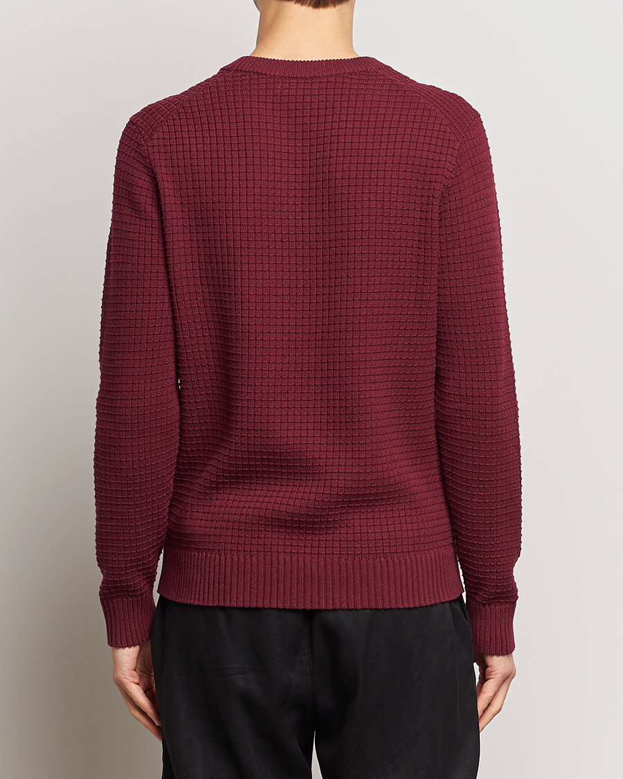 Herre | Trøjer | J.Lindeberg | Archer Structure Sweater Zinfandel
