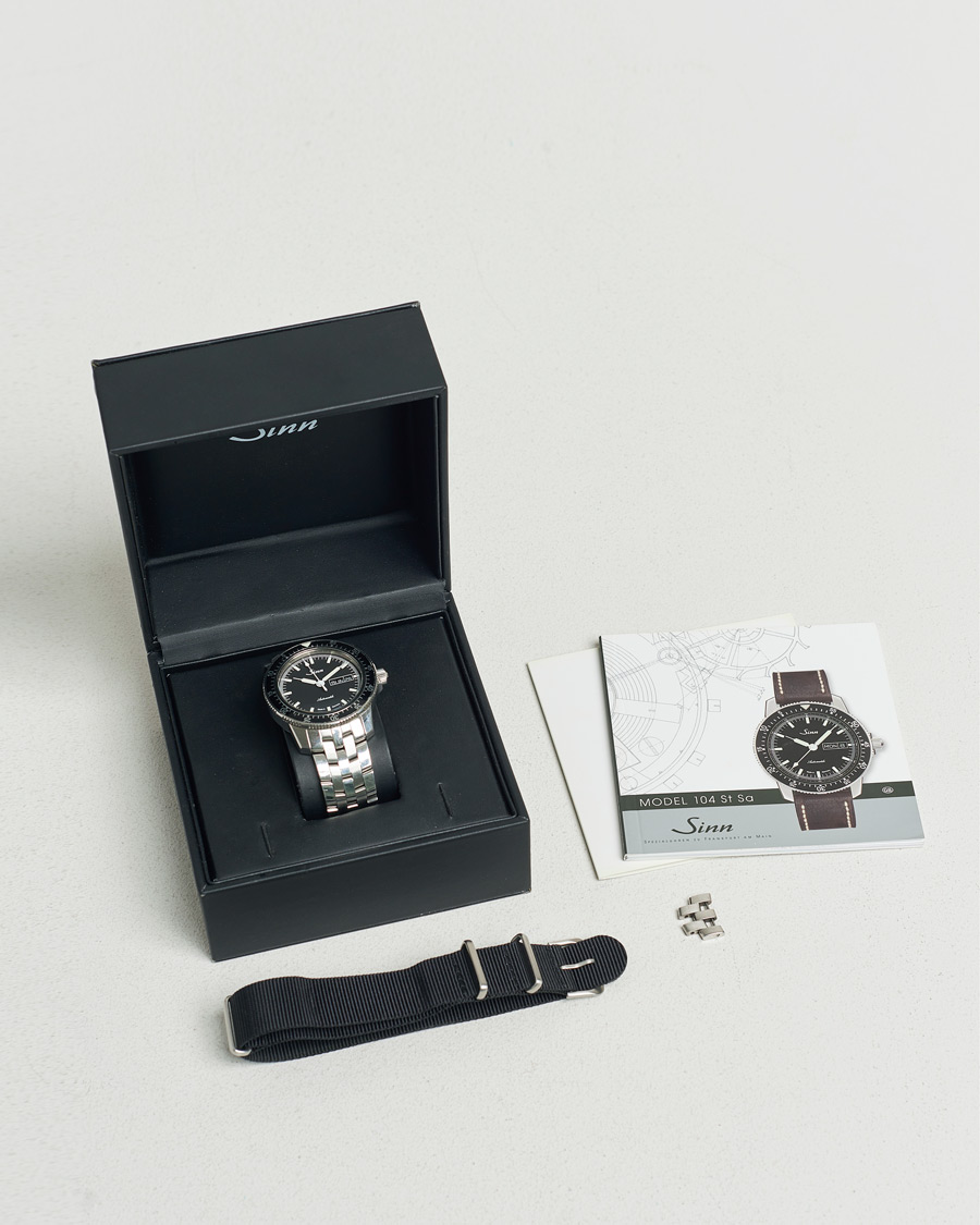 Herre | Pre-Owned & Vintage Watches | Sinn Pre-Owned | Pilot watch 104 Steel Black