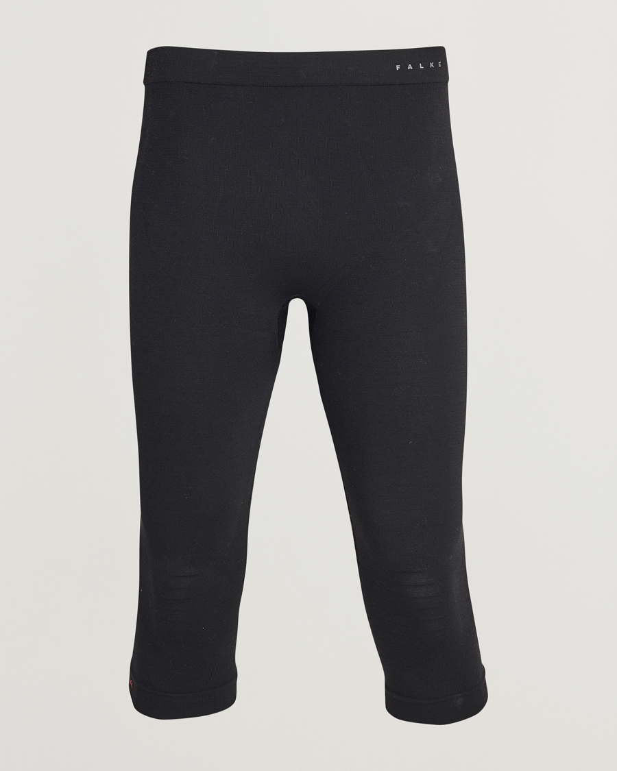 Herre | Bukser | Falke | Sport 3/4 Tights Wool Tech Light Black