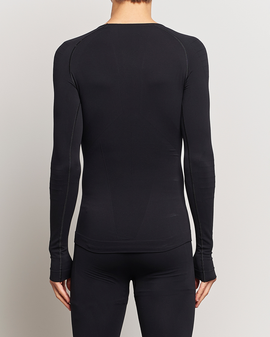 Herre | Sorte t-shirts | Falke Sport | Falke Long Sleeve Warm Shirt Black