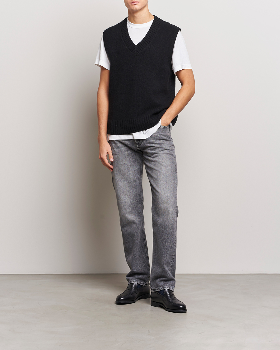 Herre | Trøjer | A Day's March | Wigtown Lambswool Vest Black