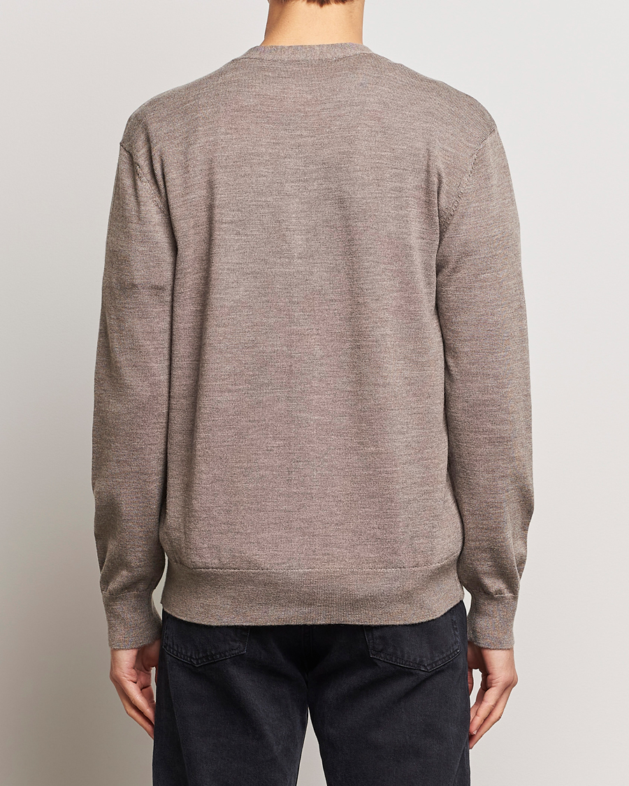 Herre | Trøjer | A Day's March | Oca Merino Cardigan Taupe Melange