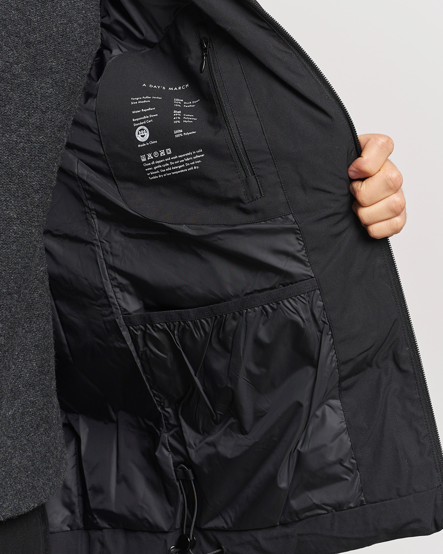 Herre | Jakker | A Day's March | Yangra Puffer Jacket Matt Black