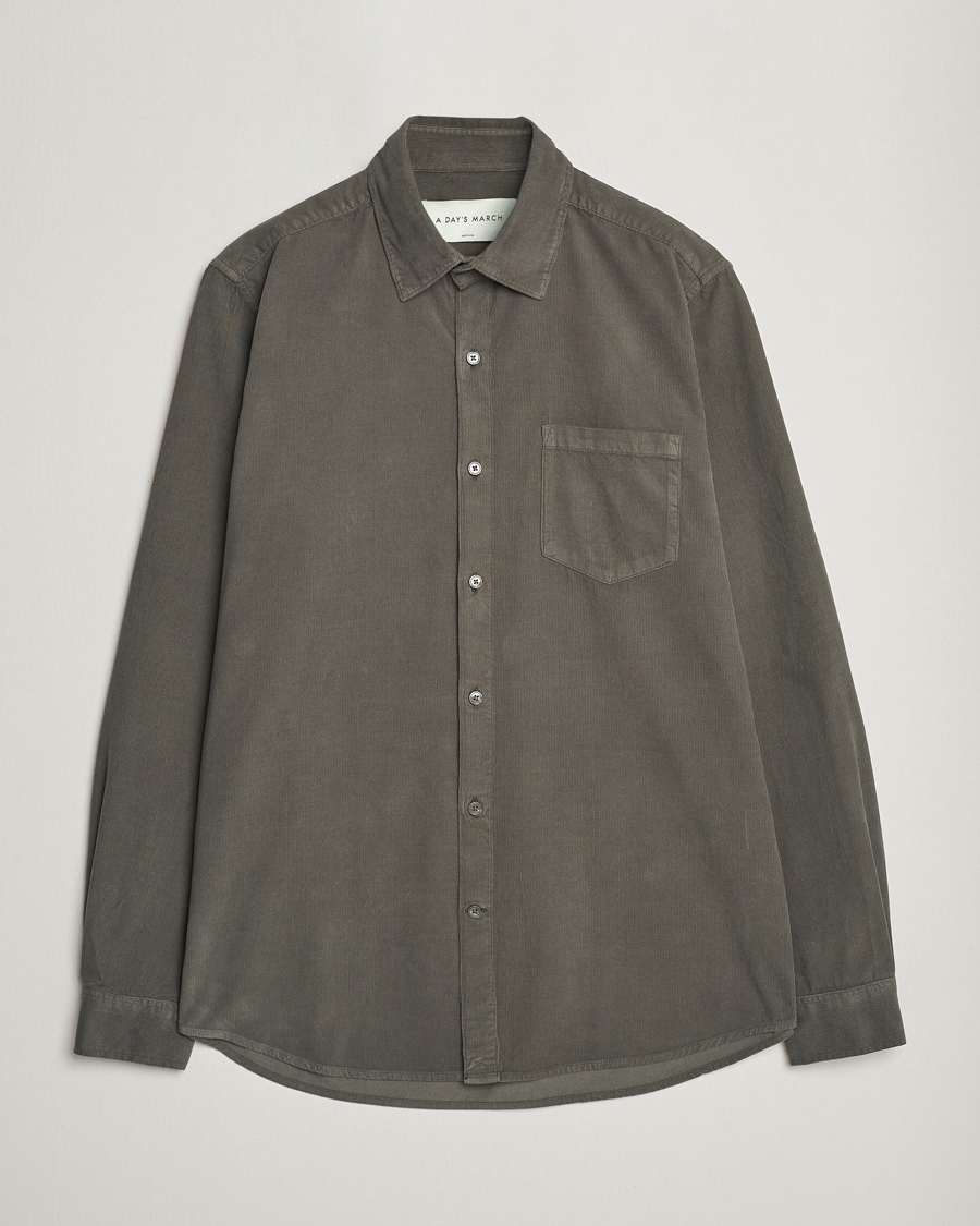 Herre | A Day's March | A Day's March | Daintree Baby Cord Shirt Olive
