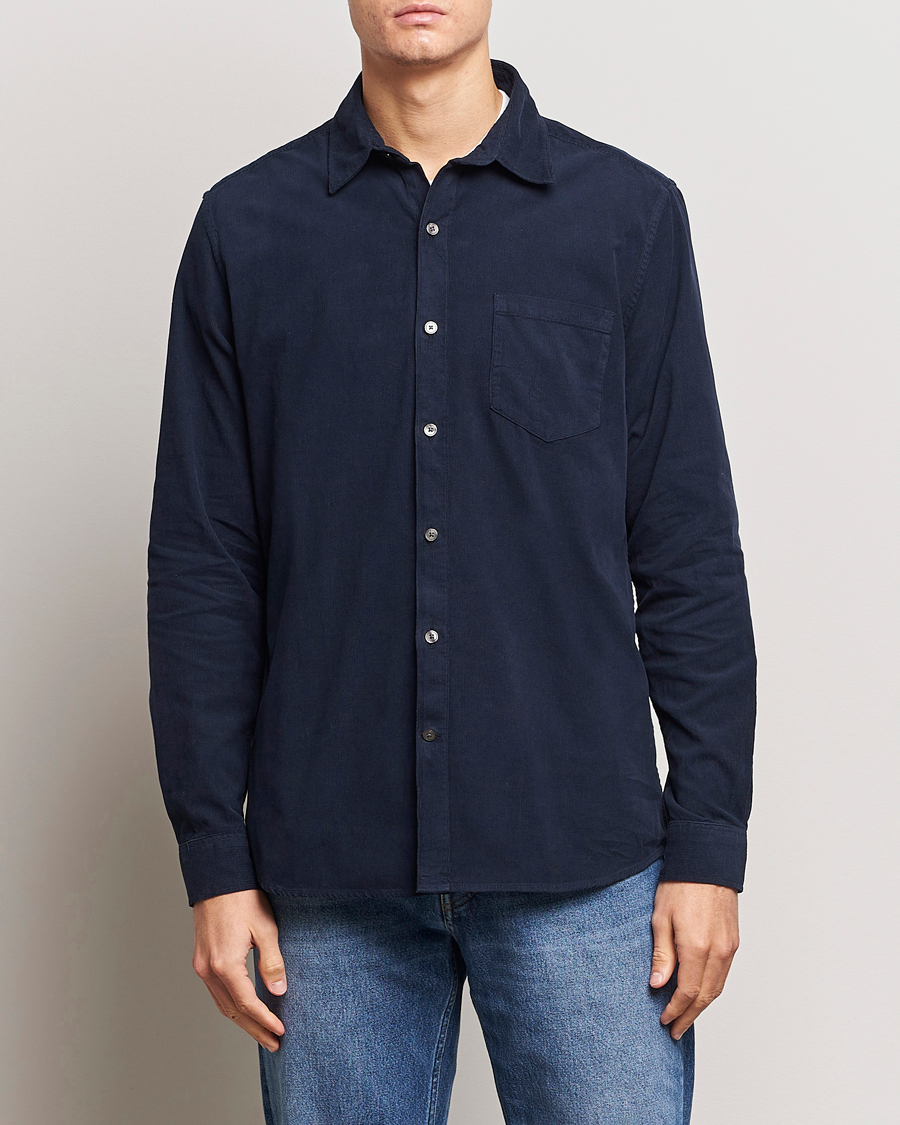 Herre | A Day's March | A Day's March | Daintree Baby Cord Shirt Navy