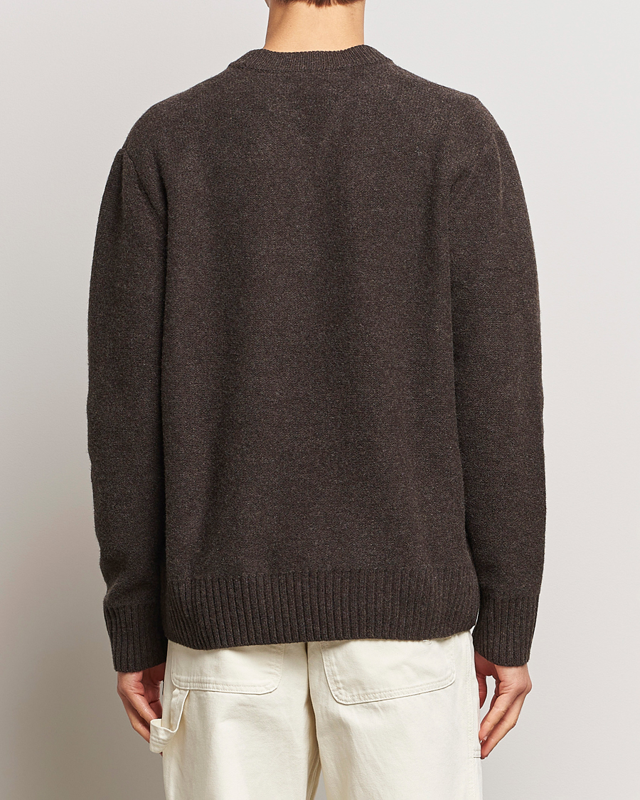 Herre | Trøjer | A Day's March | Tietar Boiled Merino Sweater Java Brown