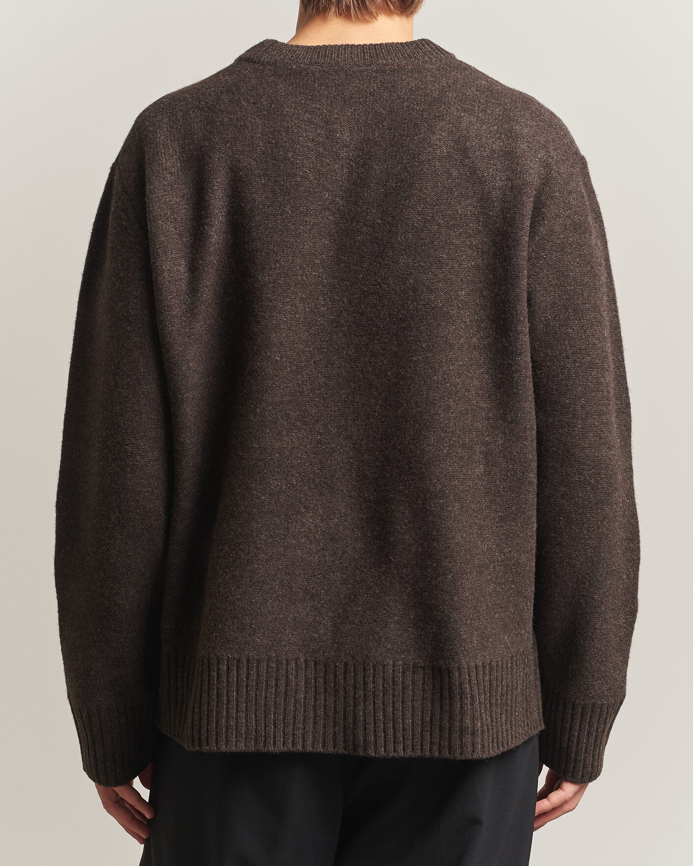 Herre | Trøjer | A Day's March | Tietar Boiled Merino Sweater Java Brown