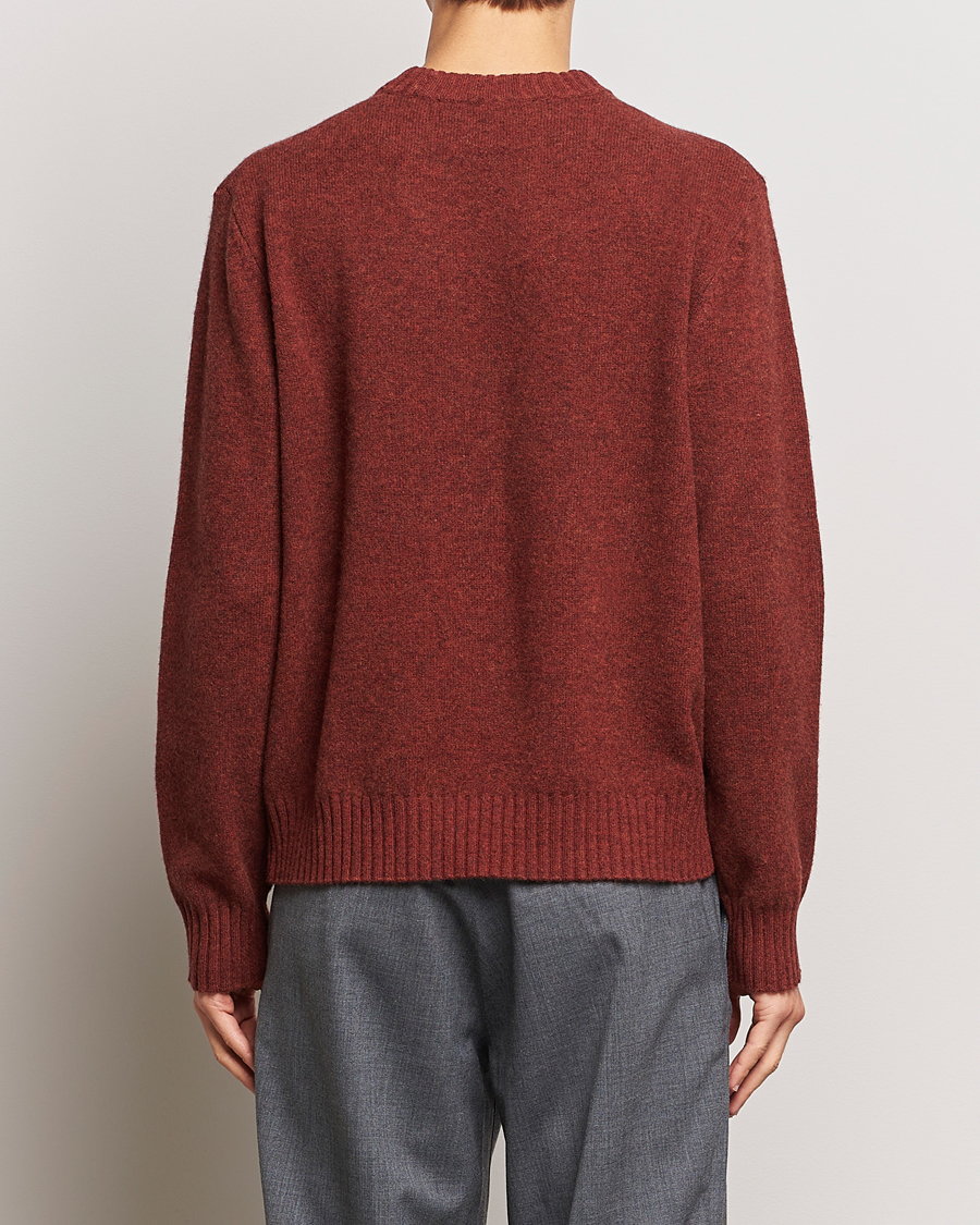 Herre | Trøjer | A Day's March | Marlow Lambswool Crew Zinfandel