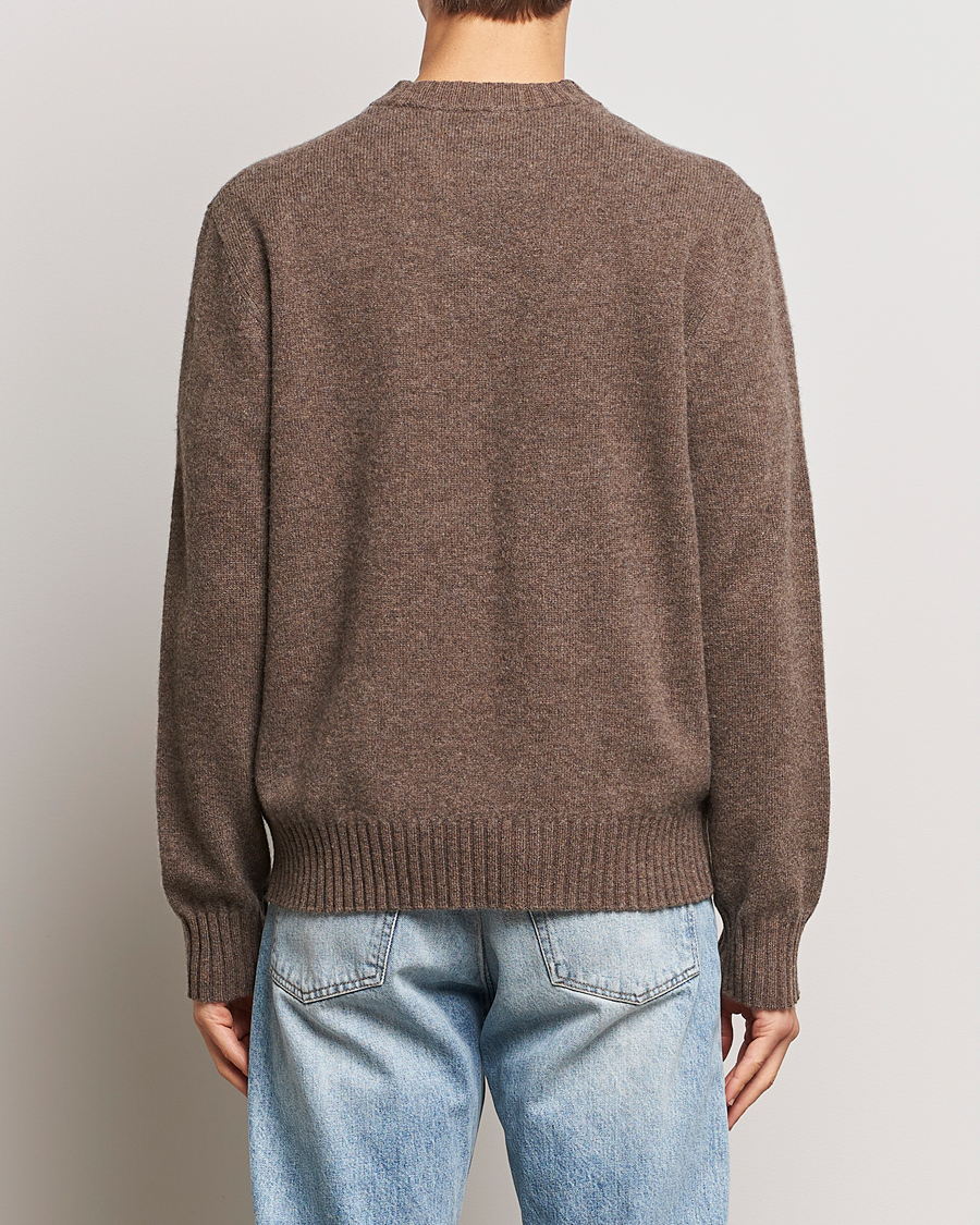 Herre | Trøjer | A Day's March | Marlow Lambswool Crew Dark Taupe