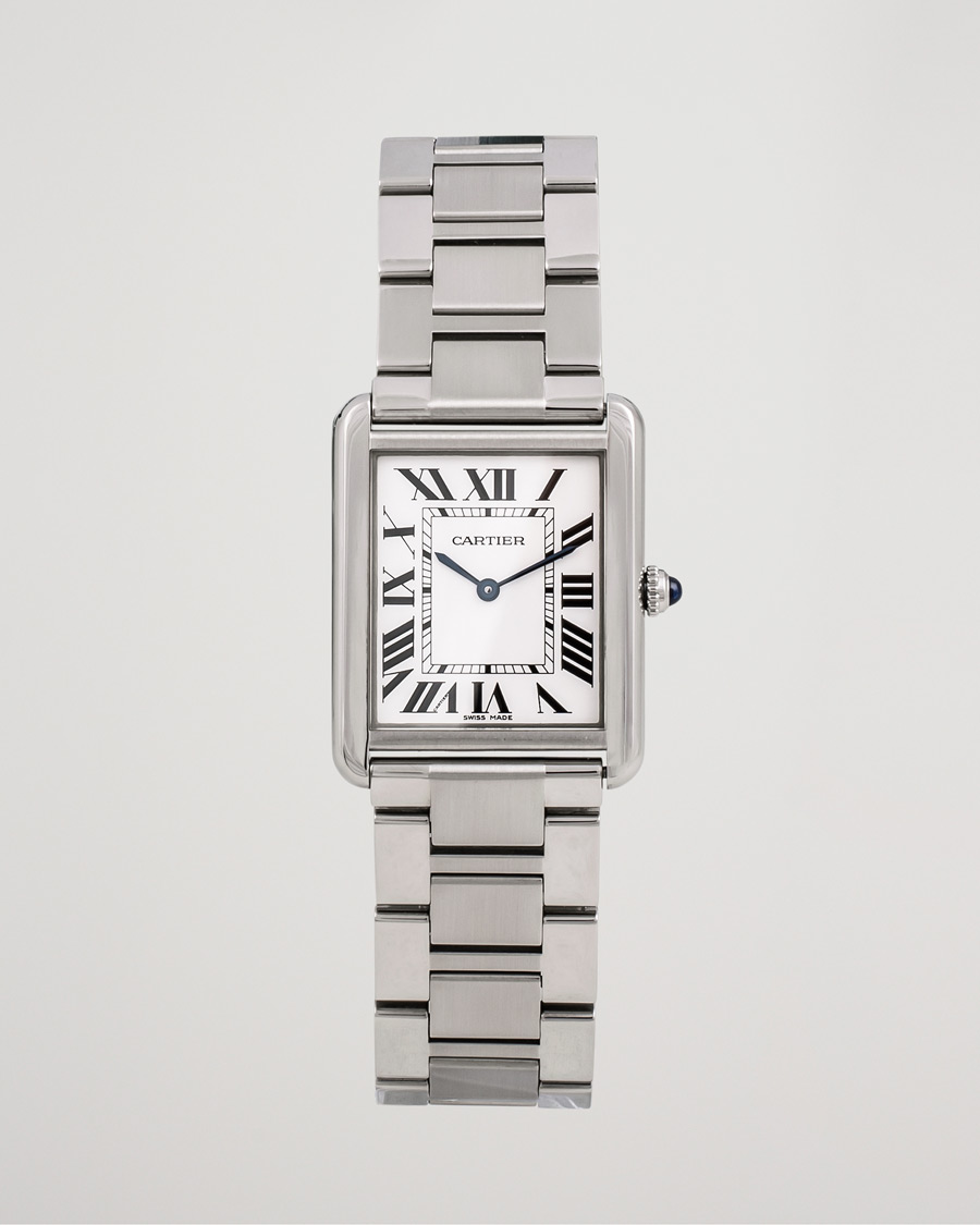 Herre | Cartier Pre-Owned Tank Solo Large W5200014 Steel White | Cartier Pre-Owned | Tank Solo Large W5200014 Steel White