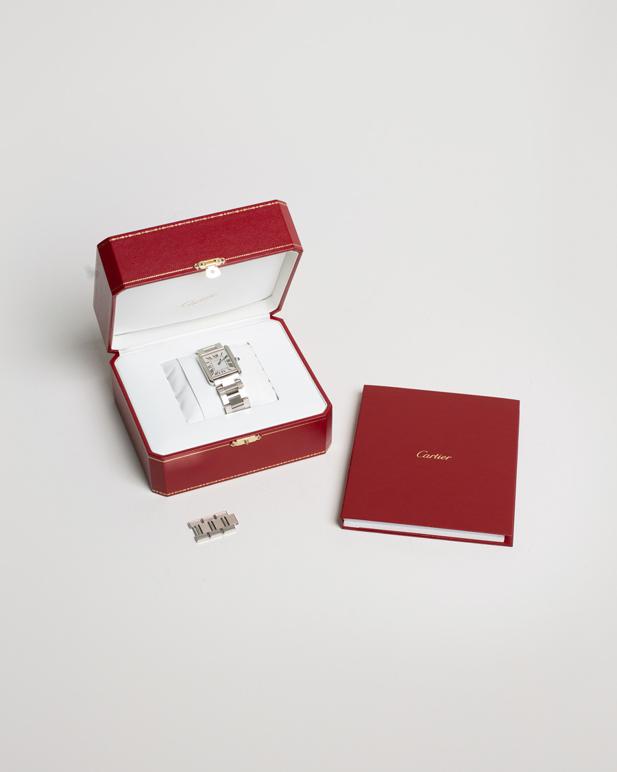 Herre | Cartier Pre-Owned Tank Solo Large W5200014 Steel White | Cartier Pre-Owned | Tank Solo Large W5200014 Steel White