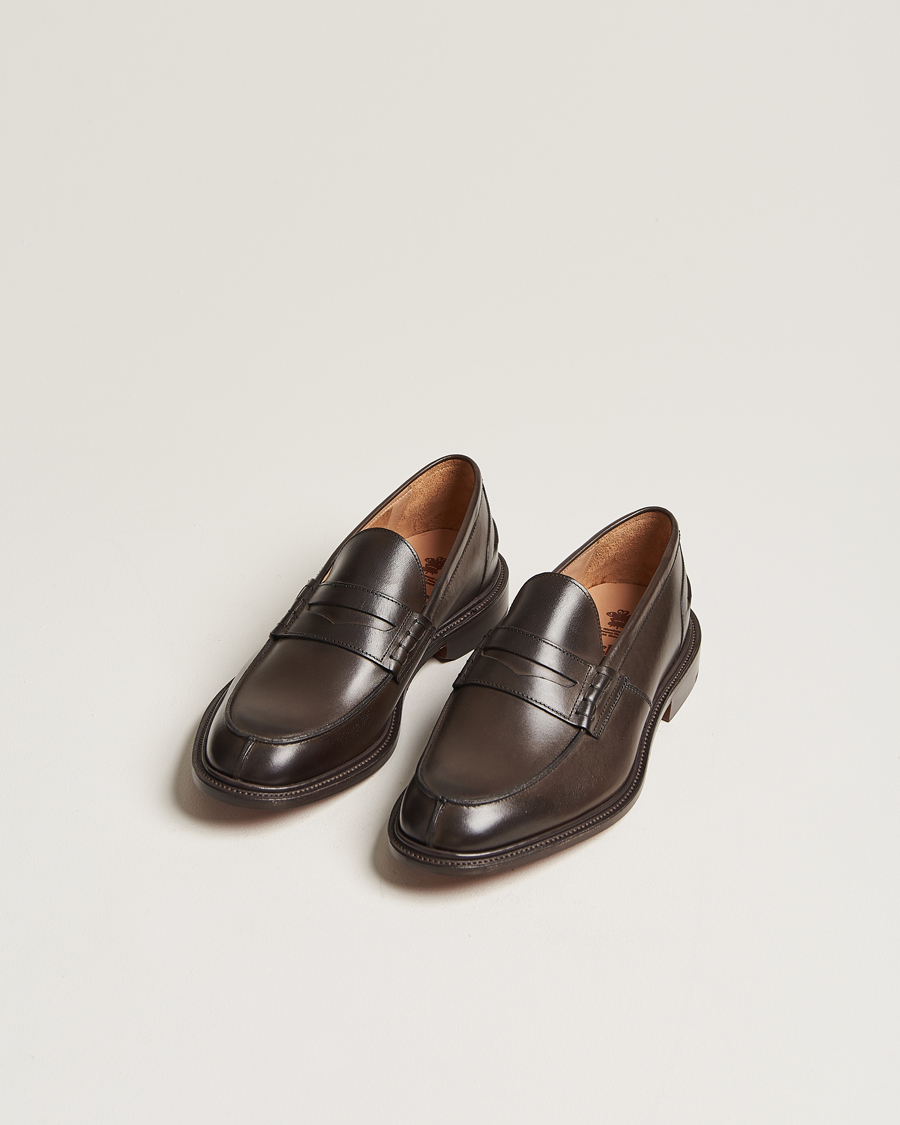 Herre | Tricker's James Penny Loafers Espresso Calf | Tricker's | James Penny Loafers Espresso Calf