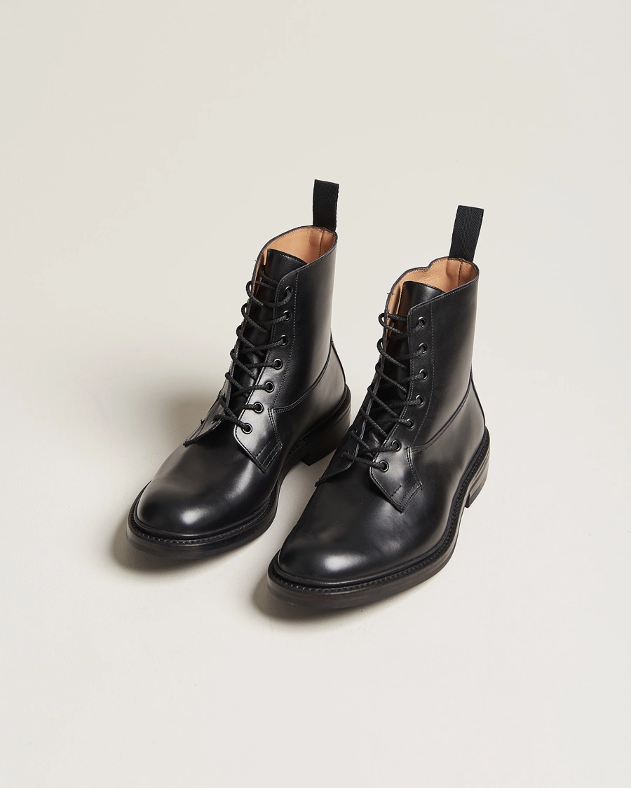 Herre |  | Tricker's | Burford Dainite Country Boots Black Calf