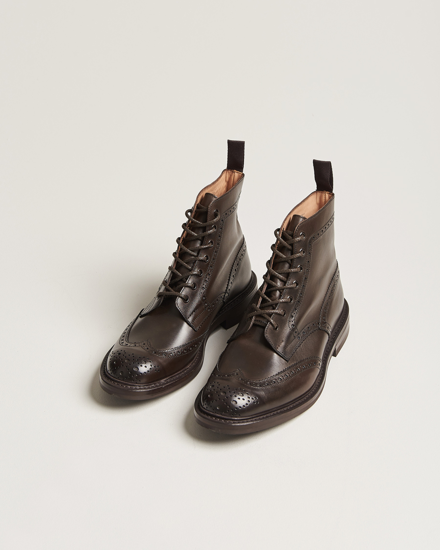 Herre |  | Tricker's | Stow Dainite Country Boots Espresso Calf