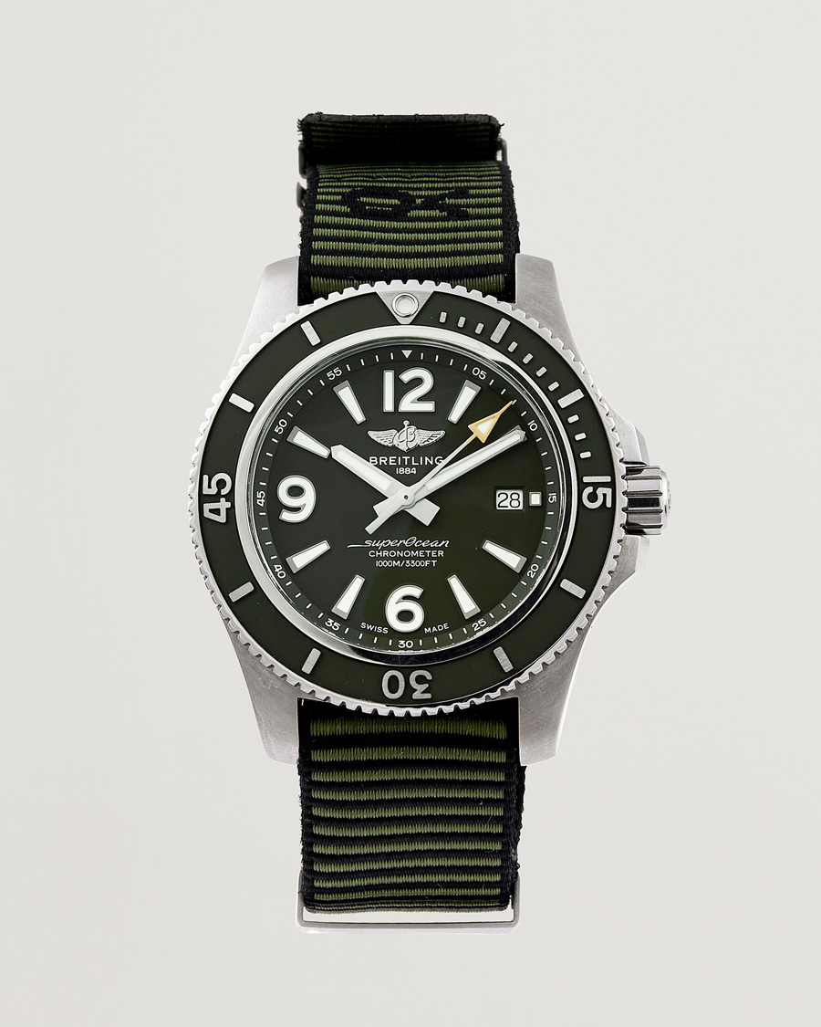 Herre | Breitling Pre-Owned Superocean 44 Outerknown A17367 Steel Green | Breitling Pre-Owned | Superocean 44 Outerknown A17367 Steel Green