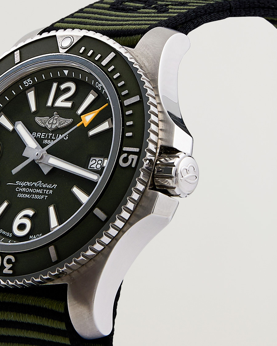 Herre | Breitling Pre-Owned Superocean 44 Outerknown A17367 Steel Green | Breitling Pre-Owned | Superocean 44 Outerknown A17367 Steel Green