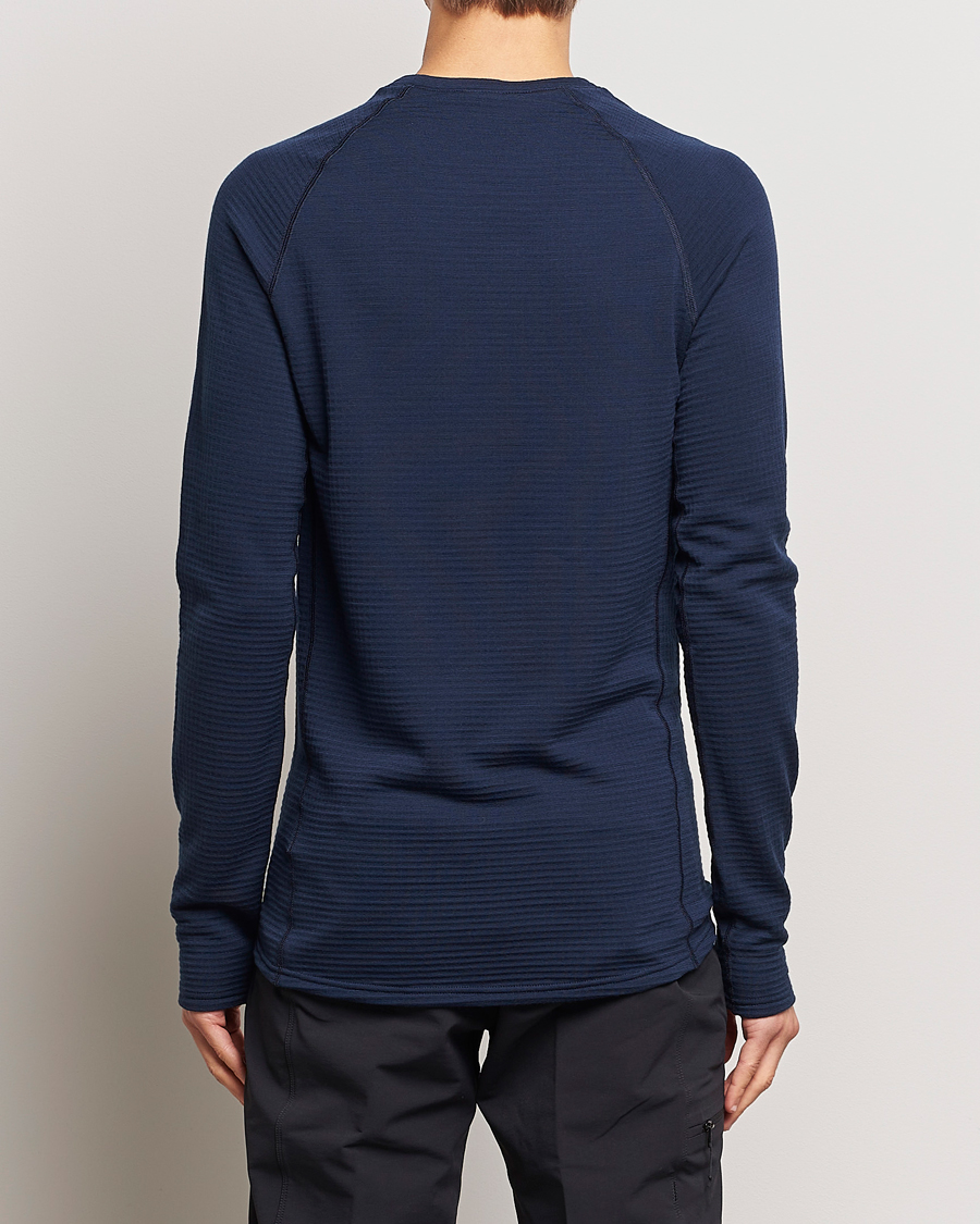 Herre | Tøj | Houdini | Desoli Merino Thermal Crew Blue Illusion