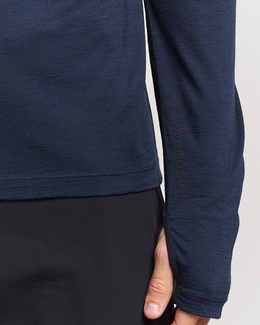 Herre | Trøjer | Houdini | Desoli Merino Light Half Zip Blue Illusion