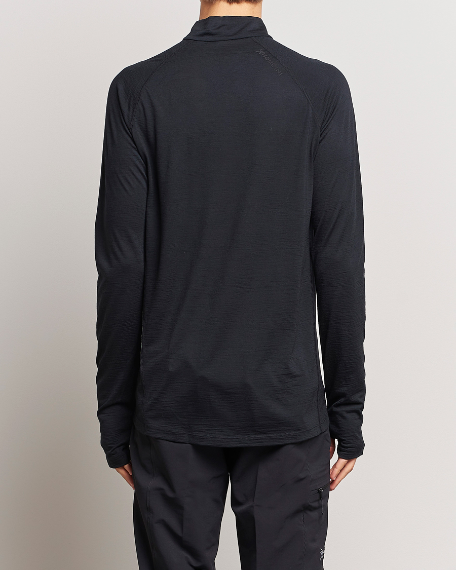 Men | Thermal Underwear | Houdini | Desoli Merino Light Half Zip True Black