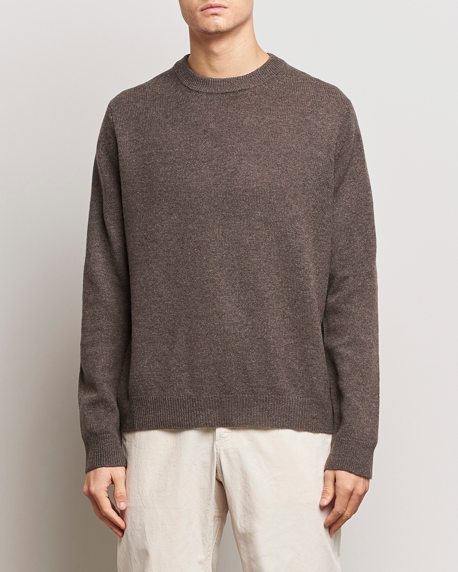 Herre | Trøjer | Samsøe Samsøe | Isak Merino Knitted Sweater Major Brown