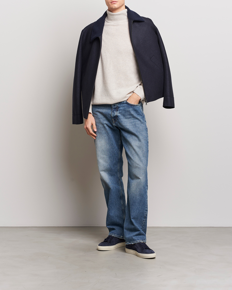 Herre | Trøjer | Samsøe Samsøe | Isak Merino Knitted Turtleneck Silver Lining