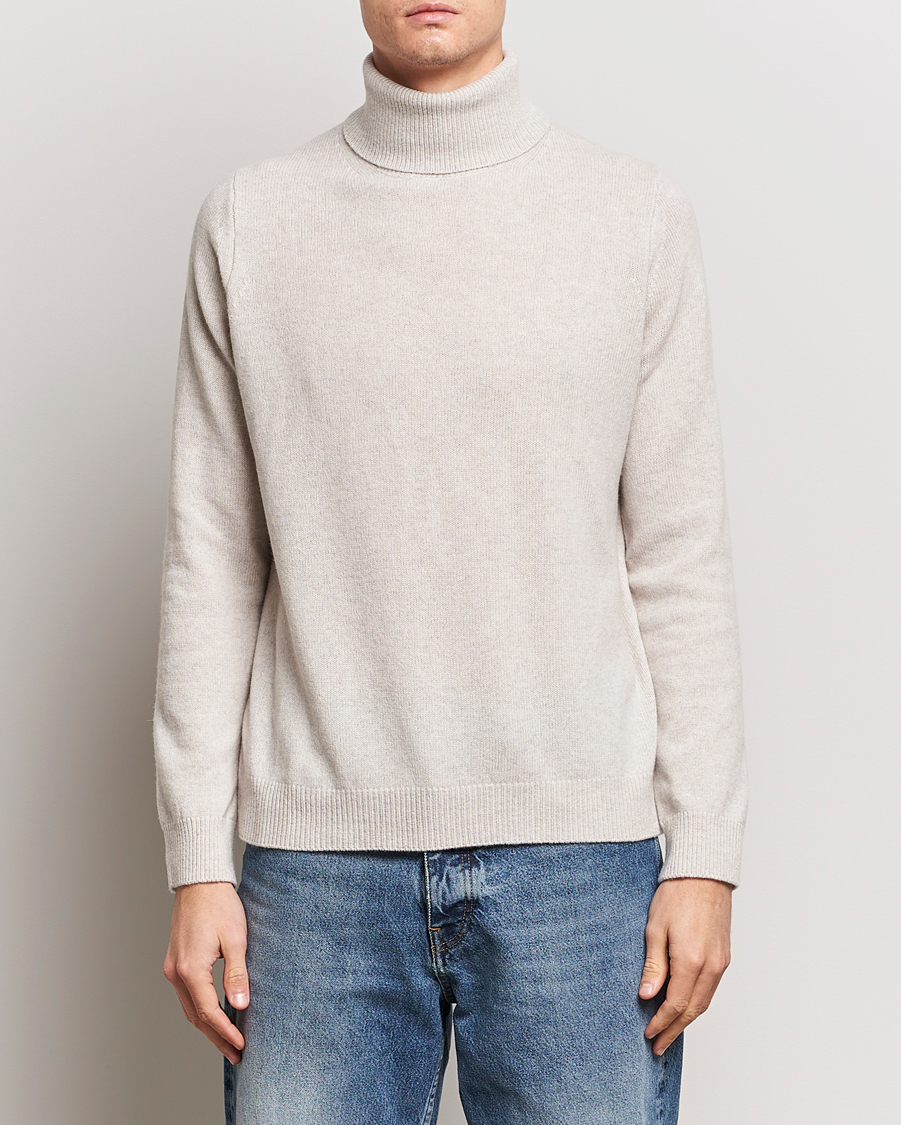 Herre | Trøjer | Samsøe Samsøe | Isak Merino Knitted Turtleneck Silver Lining