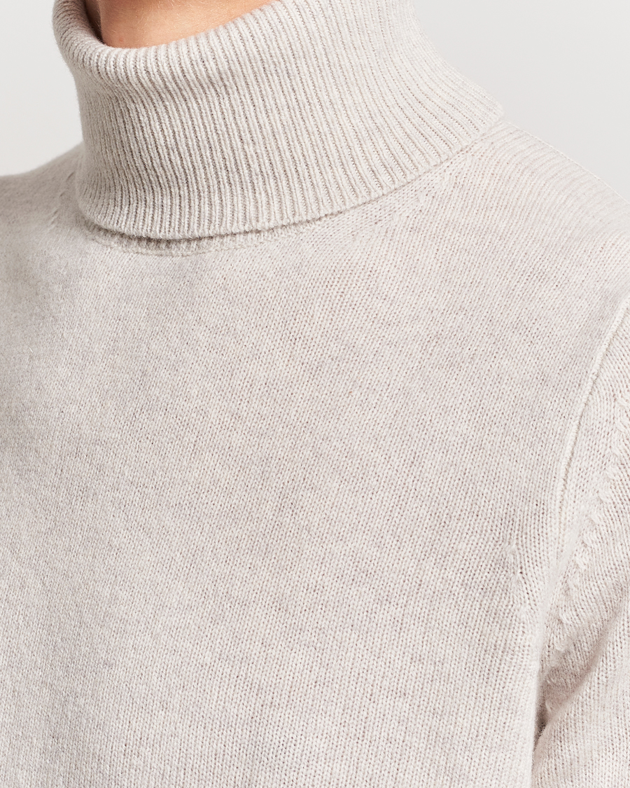 Herre | Trøjer | Samsøe Samsøe | Isak Merino Knitted Turtleneck Silver Lining