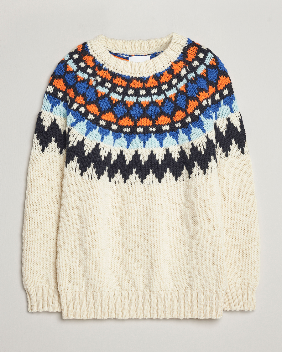 Herre | Trøjer | NN07 | Felix Nordic Wool Sweater Ecru Multi