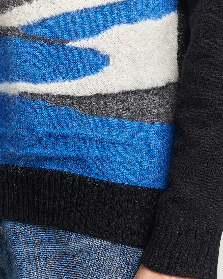 Herre | Trøjer | NN07 | Jason Mohair Wool Sweater Black Multi