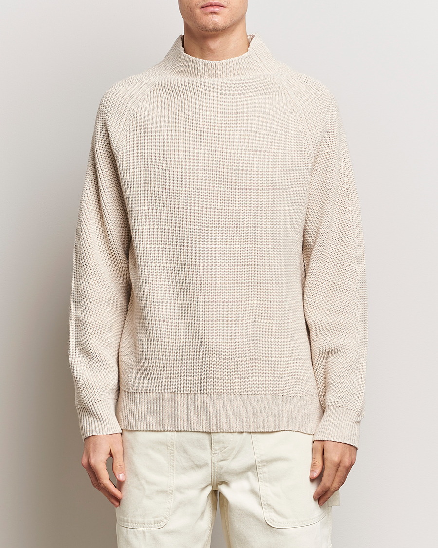 Herr |  | NN07 | Liam Mock Neck Sweater Nature Melange